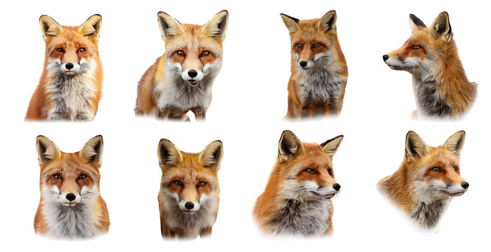 Fox. Animal Portraits. Close-Up Details.