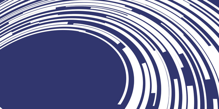 Abstract blue background with curved white lines pattern