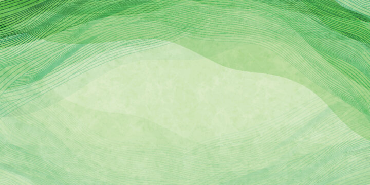 Elegant Green Abstract Flowing Wave Texture Background