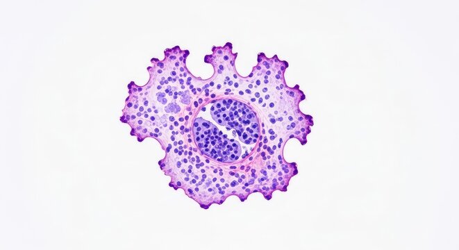 Microscopic view of cellular apoptosis during development showing programmed cell death with chromatin condensation and membrane blebbing, sample, cell, microscopic