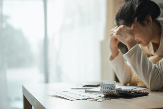 financial stress, household bills, and money worries shape this practical household finance scene. The setting supports organized records, careful decisions, responsible spending, and clear planning.