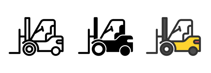 forklift icon set © Muhammad Naufal S.