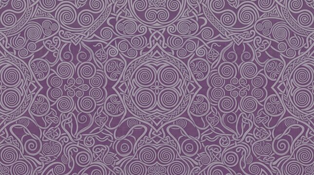 Violet filigree pattern with filigree background seamless decorative intricate abstract