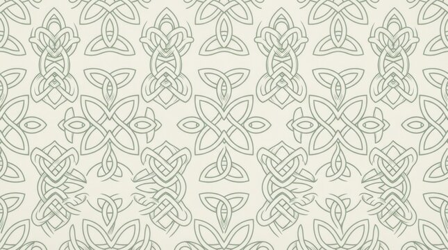Celtic knotwork wallpaper with knotwork background interlace cultural geometric seamless