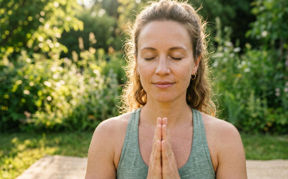 An elegant yoga pose reflects balance of body, mind, and soul harmoniously.