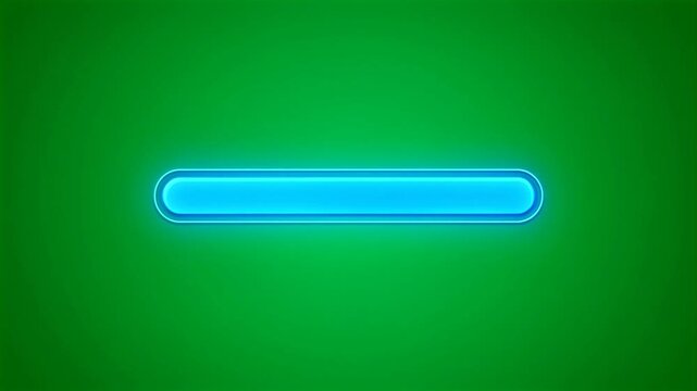 Minimalist blue loading progress bar isolated on green screen HD video for video editing