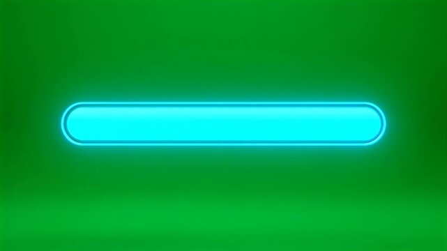 Digital blue progress bar filling on bright green background HD video for video editing
