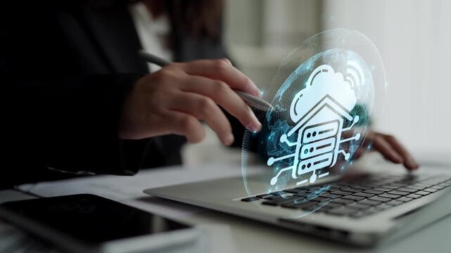 Cloud computing, cloud strategy, and cloud technology transforming digital infrastructure with scalable services, secure data storage, and cloud-based digital business solutions. Muxer