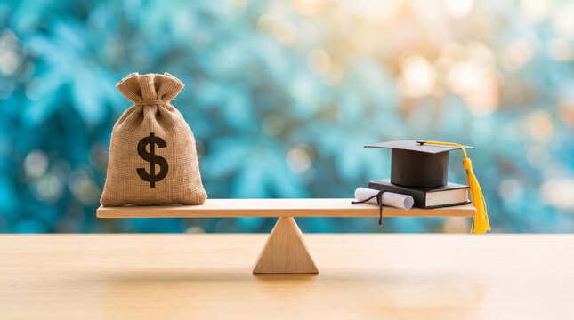 Saving money school balance fund education cost bag cap learning goal supports tuition. Education learning study graduation. back school shopping, finance budget cost planning, scholarship loan