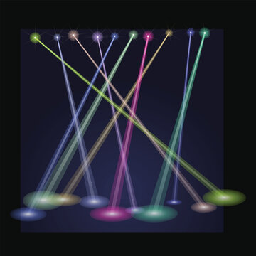 Abstract network diagram with colorful connecting lines and data points on dark background