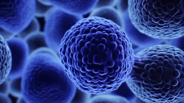 A Natural Killer cell scanning healthy and infected cells, activating only when it detects a missing surface signal. NK cell immune surveillance