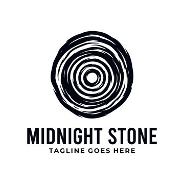 Textured circular design for organic and artisanal brand identities.