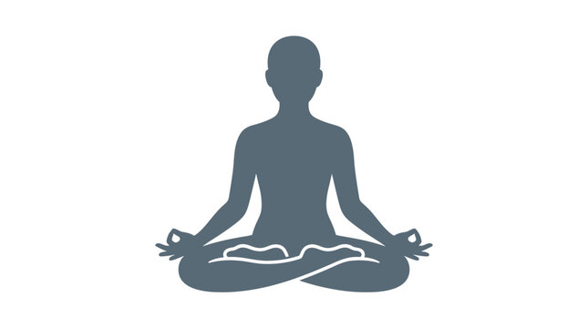 Person sitting in meditation posture.