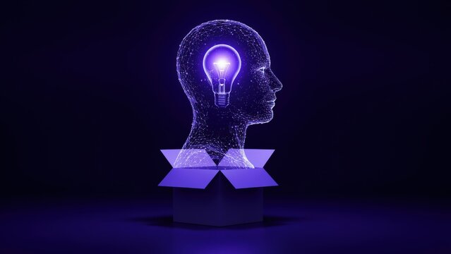 Thinking outside the box creative ai idea