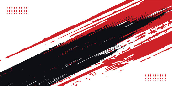 Gaming esport background red and black striking stripes electric banner vector illustration design