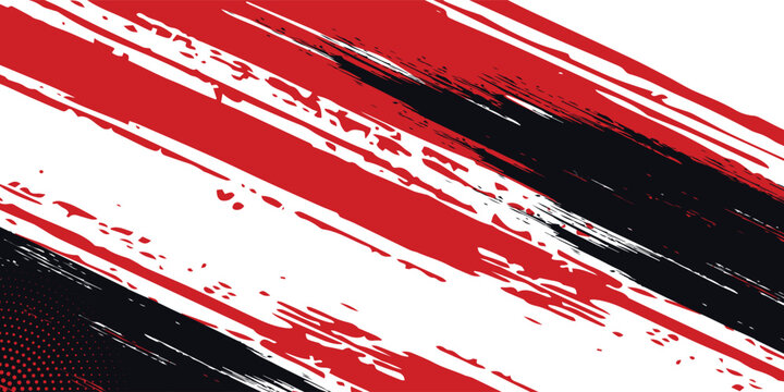 Gaming esport background red and black striking stripes electric banner vector illustration design