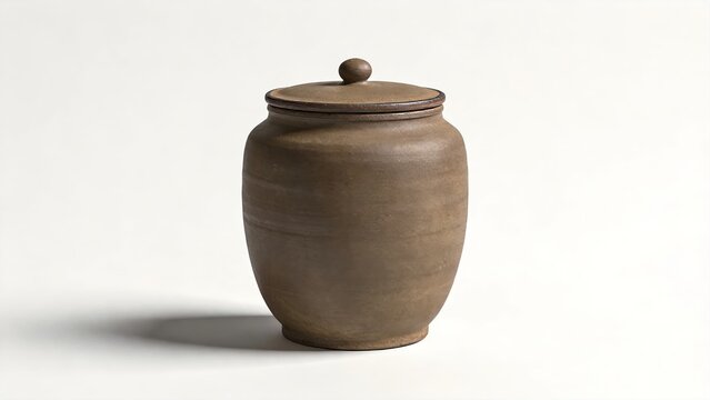 Tea Storage Handmade Stoneware Airtight Tea Canister
