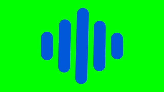 voice wave icon illustrating sound recognition process representing artificial intelligence speech and voice assistant