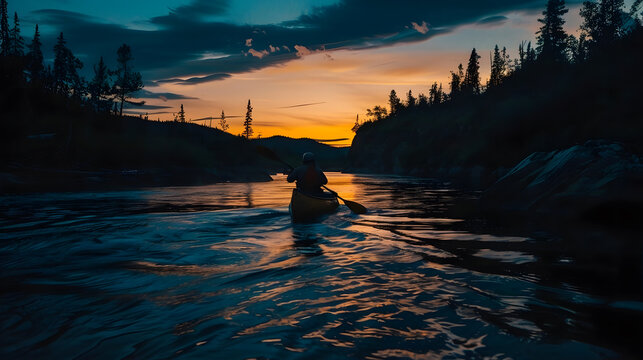 Camper's Sunset Paddle