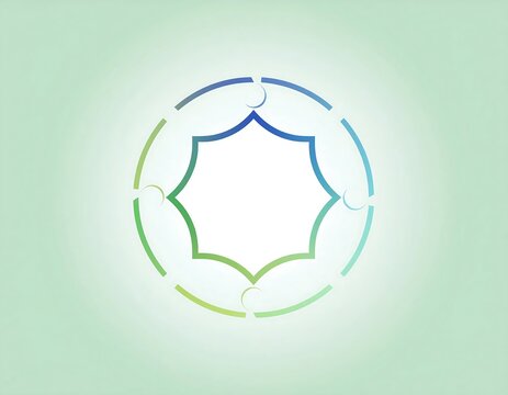 Minimalist geometric diamond shape icon on pastel background.