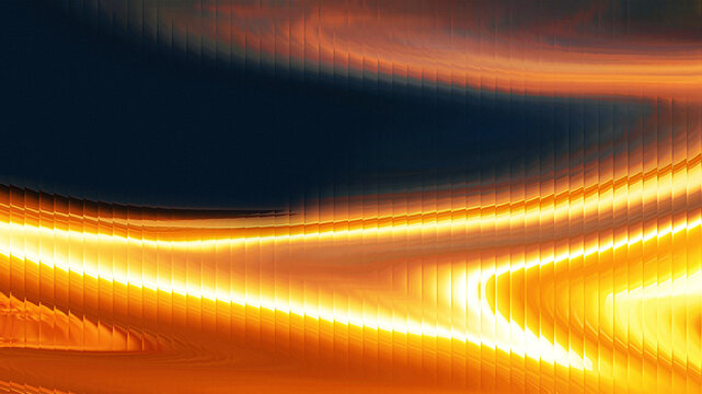 Ripple glass gradient background. Abstract neon glass gradient background with iridescent holographic reflections and ribbed distortion. Frosted glassmorphism effect in red and orange colors.
