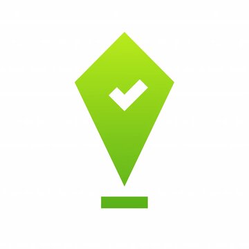 Checkpoint animation icon for social media, presentations, videos, websites. Alpha Channel.