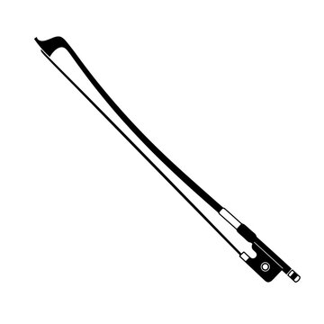 Violin bow represents a professional musical tool used for playing string instruments in an orchestra.