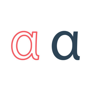 Greek Alphabet icons set design vector illustration.