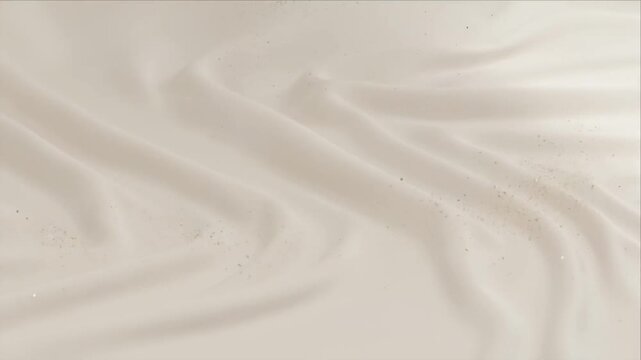 Beige abstract background with wavy fabric texture and smooth silk surface, soft wave pattern, elegant festive winter design with subtle christmas shimmer and white texture background for SEO support