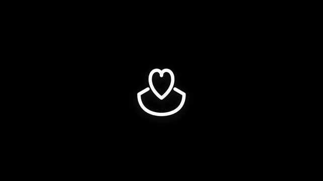 Premium human rights line icon animation with smooth reveal and seamless loop. Ideal for equality, awareness, social responsibility, and community projects.