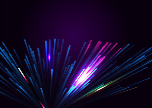Lines composed of glowing backgrounds, abstract vector background.