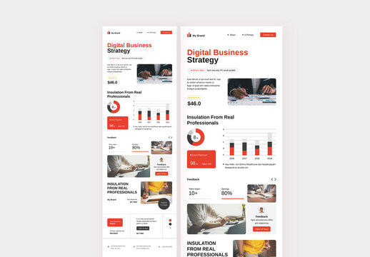 Digital Business Strategy Web Site Template