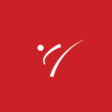 Taekwondo martial arts fighter logo design