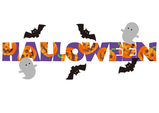 ハロウィンのタイポグラフィ
