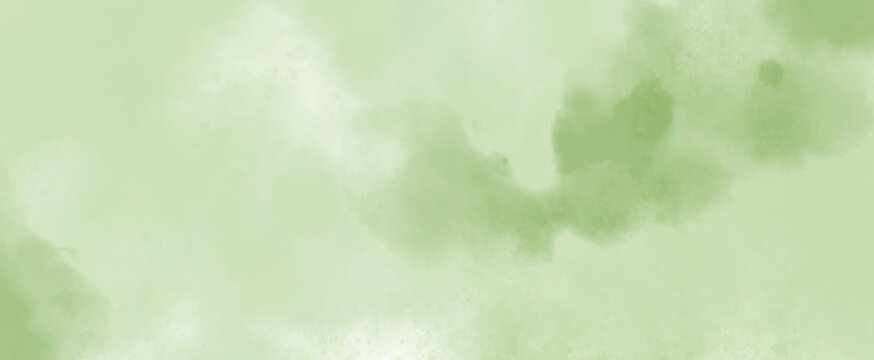 Abstract watercolor art background template. green watercolor backdrop empty space for text, banner, presentation or product display graphic design