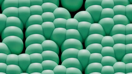 Obraz premium Abstract 3D Light Green Bubble Blobs Background
