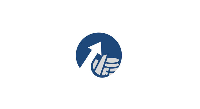 Hand with white arrow pointing up.