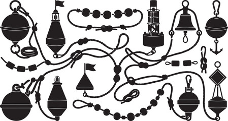 Nautical rope and ship equipment illustration © RUMA AKTHER