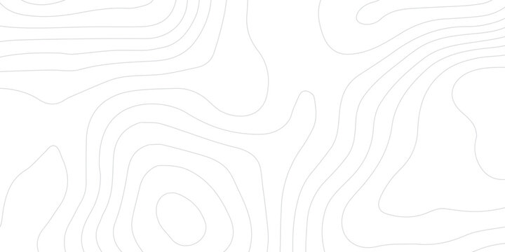 Modern Geographic Outline Topographic Contour Map with Digital Elevation Line Art Background
