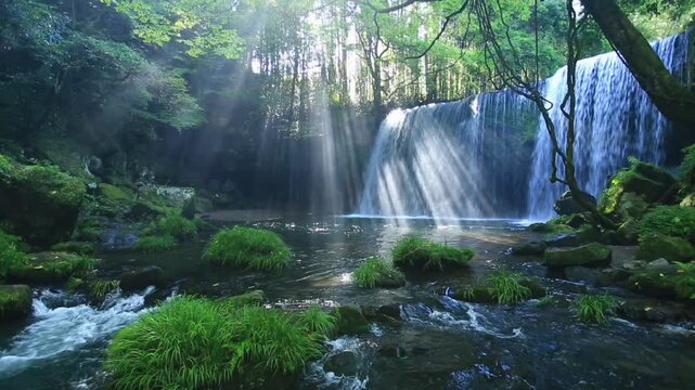 鍋ヶ滝の光芒