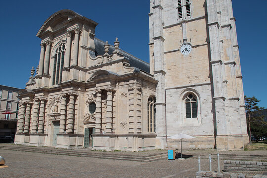 our lady (or notre-dame) cathedral in le havre in normandy in france 