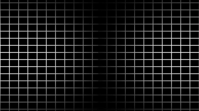 abstract geometric black and white grid background 4k motion animation.