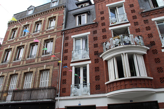 old habitation buildings in rouen in normandy in france 