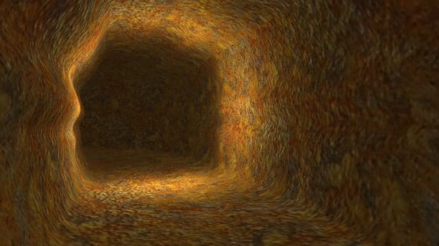 洞窟を行った先で宝箱が開く
