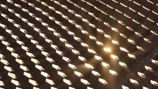 Mirrored Precision: Inside a Tower Concentrated Solar Power Plant