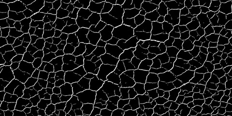 Fototapeta premium Fine Black Cracked Stone Texture with Dense Natural Pattern Abstract Background for Designers