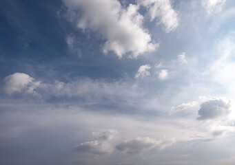 Fototapeta premium Dark and Moody Thunderstorm Clouds Forming in the Sky Before Heavy Rainfall and Severe Weather, Dark sky with stormy clouds,Dark clouds before a thunder-storm,clouds before rain 