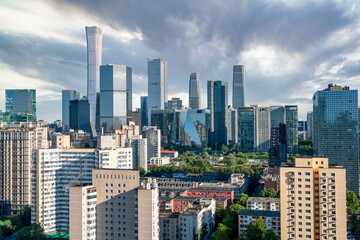 Obraz premium Modern Urban Architectural Landscape of Beijing CBD, China