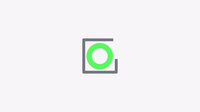 Maru mark Japanese icon animation. Transparent 4K
