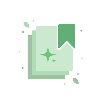 Content with Bookmark and Value Spark, Save Worthy Content Social Media Icon